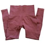 Tummy Control Body Forming Maroon Leggings Size Small EUC #4278 Red Photo 0