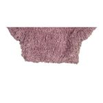 ZARA Cropped Faux Feathered Top Short Sleeve Eyelet Button Side Zip Up S Pink Photo 3