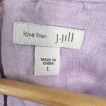 J. Jill Dress Purple Linen Sleeveless Tank Knee Length Summer Size Large Photo 6