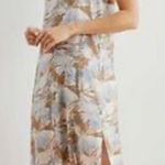 Aerie Maxi Spaghetti Strap Hawaiian Split Sides Dress Women’s Medium Photo 0