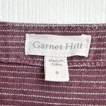 Garnet Hill  100% Linen Size 8 Dropwaist Striped Dress Photo 4