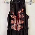 Madewell  Kilim Black Southwestern Beaded Gauzy Maxi Dress Size 0 Photo 4