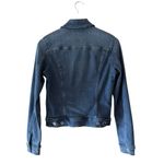 AG Adriano Goldschmied Classic Dark Blue Stretchy Jeans Denim Jacket SZ S#2524 Photo 5