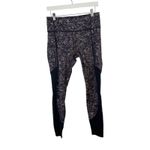 Athleta  Ranier Printed Mesh Tight Sandstone Navy Winter Running Womens Medium Photo 1