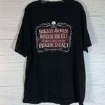 Biker Born Biker Bred 2005 Good Sports RezDog Cycles Cherokee NC graphic tee Black Size L Photo 0