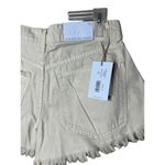 We Wore What Low Rise Frayed Shorty Rigid Denim Shorts NWT Size 24 Photo 7