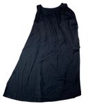 Leon Max Limited Edition Sleeveless Knot Cape Silk Dress Black Photo 3