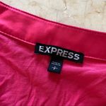 EXPRESS  Hot Pink/Coral Ruffle Blouse Sz Small Top Photo 1