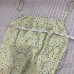 Princess Polly Light green floral satin  dress‎ size 2 Photo 3
