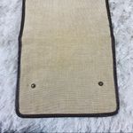 Travel Makeup Bag Linen Leather Unisex Tan Photo 4