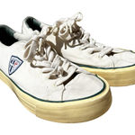 Ralph Lauren VTG Polo Sport Platform Sneakers 90s Classic Embroidered Logo Lace Up White 8.5 Photo 0