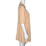 ZARA Dress Women Medium Cream Shirt Dress Button Front Casual Neutral Minimalist Photo 1