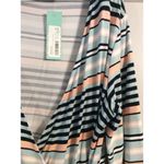 Loveappella New NWT  Knit faux wrap dress striped Stitch Fix XL V neck Photo 2