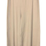 Sioni cream high rise ribbed sweater pull on wide leg pants XL #741 Photo 0