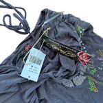 Ed Hardy  Gray Beaded Halter Maxi Dress Sz M Photo 2
