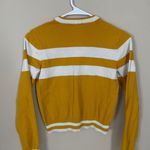 Forever 21 Yellow Striped Sweater Photo 3