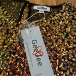 GeeGee Sequin Long Sleeve Mesh Crop Top Medium Green Pink Yellow New Women’s Photo 6