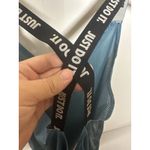 Nike  Dri Fit Criss Cross Just Do It Workout Running Tank Top Size Small Blue Photo 5