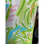 Lilly Pulitzer Lilly‎ Pulitzer Womens Blouse Size S Elephant Ear Guava Silk Green Pink Blue Top Photo 5