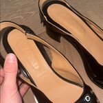 Ganni NWOT  30mm buckled studded black slingback pumps Photo 4