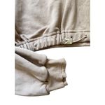 For Love & Lemons NWT L Ellie Hoodie Jacket Beige Latte Cropped Sweatshirt And Photo 3