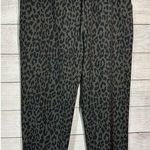 Half Moon Modern Movement Woman's M Joggers Animal Print Green Black Pockets Size M Photo 0