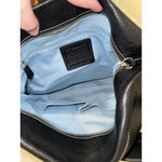 Coach Black Pebbled Leather Hobo Blue Lining F15064 Photo 6