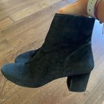 Black suade booties Size 7.5 Photo 1