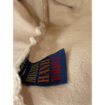 Vintage Nantucket Canvas Tote Bag Flowers Cream Tan Open Boston Hand Print Used Photo 3