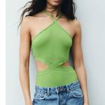 ZARA NWT  RIBBED CUTOUT CUTTABLE LOOP BLOGGERS FAV BODYSUIT STRETCH Photo 1