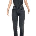 AGOLDE High Rise Stovepipe Jeans, Metal, 25” Photo 3