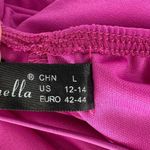 Just Quella Bodycon Mini Dress Spaghetti Straps Fuschia US 12-14 Photo 9