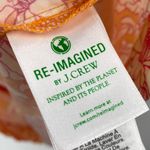 J.Crew Floral Print Sundress Tie Front Crossback Cotton Midi Dress Orange White Photo 7