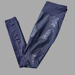 Kenneth Cole Kenneth‎ Cole Reaction Black Leopard Leggings W/ Mesh Legs Sz Small Photo 2