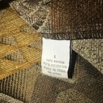 Dress Barn BROWN MULTI VINTAGE BOHO EARTHY ARTISANAL LARGE Photo 3