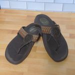 Skechers Brown Cali Tone Ups Sandals Flip Flops Boho Toe Post Thong - Size 7 Photo 11