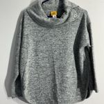 Ruby Rd Womans  Petite Size PM Gray Cowl Neck Long Sleeve Sweatshirt Photo 0
