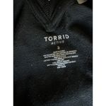 Torrid Active Black Long Sleeve Top 3x Neon Strappy Back Photo 4