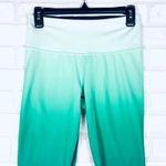 Athleta  Ombre High Waisted Leggings Athletic Workout Yoga‎ Pants Small Green Photo 3