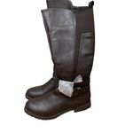 G C Shoes Riding Boots Brown Women Size 9 Tall Knee High Buckle Strap Boots Photo 4