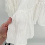 Zimmermann  Womens Beachy Postcard V Neck Mini Dress Ivory Linen Blend Size 10 Photo 6