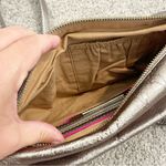 Elliott‎ Lucca Pyrite Metallic Leather Grenville Shoulder Purse 105040 Excellent Silver Photo 6