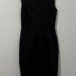 Max Mara Women's Black Blended Sheath Midi Dress Size US 6 Euro 40 Photo 3