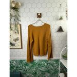 Anthropologie  Yellow Joy Fringe Sweater in Mustard - Size - XS Photo 3