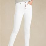 Banana Republic High Rise Slim White Jeans Photo 2