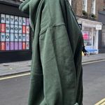 Brandy Melville Green Christy Zip Up Hoodie Photo 2