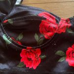 Motel Rocks Black Rose Corset Crop Top Photo 6