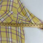 C&C California  Button Down Long Sleeve Flannel Womans Medium Yellow Photo 5