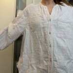 Aerie  striped linen button down Photo 1