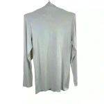 Universal Standard  Light Gray Jersey Turtleneck‎ In Mineral Grey Photo 2